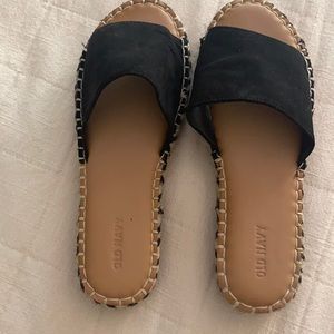 Old navy black slide sandals